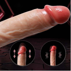 Pênis Realístico em Silicone Líquido com Vai e Vem Rotação e Aquecimento 22,0x 3,8cm