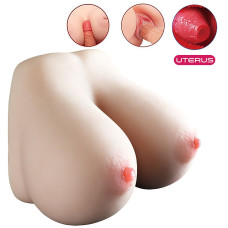 Masturbador Masculino Formato Peitos com Vagina Lion 2