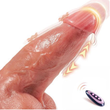 Pênis Realístico em Silicone Líquido com Controle Vai e Vem e Aquecimento 24,0 x 6,8cm