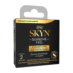 Preservativo Blowtex Skyn sem Latex Supreme Feel O Mais Fino do Mundo com 2 Unidades