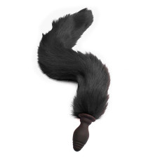 Plug Anal em Silicone com Vibração Rabo de Raposa Tail 39cm