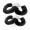 Kit com 2 Algemas em Metal com Pelúcia Preta Hand Cuffs