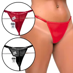 Calcinha com Frase Puta de Corno Brilha no Escuro Yaffa