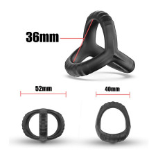 Anel Peniano Duplo em Silicone M2