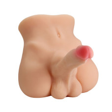 Homem Meio Corpo em CyberSkin com Ânus e Pênis com Vai e Vem