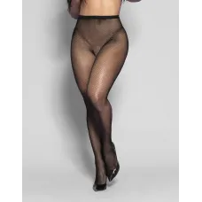 Meia Calça Arrastão Inteira com Detalhes Atrás