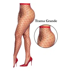 Meia Calça Arrastão com Trama Grande Yaffa