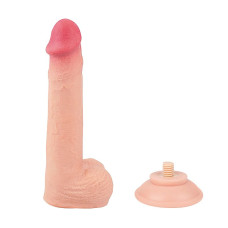 Pênis Realístico Dupla Camada com Ventosa Removível 23,0 x 4,0cm