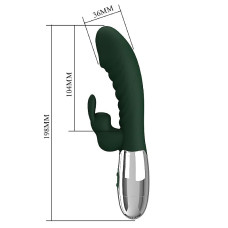 Vibrador de Ponto G e Clitóris com 30 Modos de Vibração Naughty Bunny Pretty Love