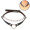 Choker Rebite Coleira com Pingente de Coração e Corrente