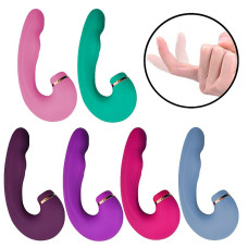 Vibrador de Ponto G e Clitóris Air Pulse 2 com Dedilhar Tapping no Meio