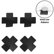 Adesivo Cobre Mamilos Cruzado em PU Linha Sado