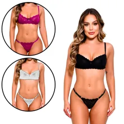 Conjunto Lingerie sem Bojo Balcone