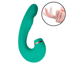 Vibrador de Ponto G e Clitóris Air Pulse 2 com Dedilhar Tapping no Meio