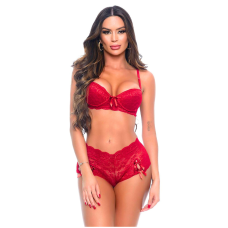 Conjunto Rendado Flora com Bojo