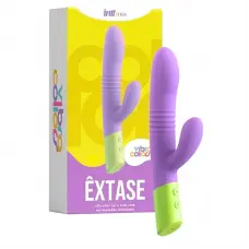 Vibrador com Movimento de Vai e Vem Extase Linha Vibra Collors Vibrador com Movimento de Vai e Vem Extase Linha Vibra Collors