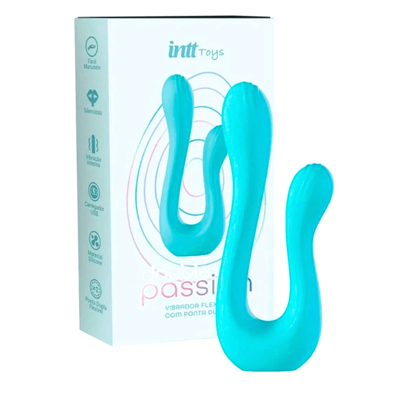 Double Passion Vibrador Duplo Flexível Linha Wellness Intt