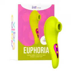 Euphoria Sugador de Clitóris Recarregável Linha Vibra Collors Euphoria Sugador de Clitóris Recarregável Linha Vibra Collors