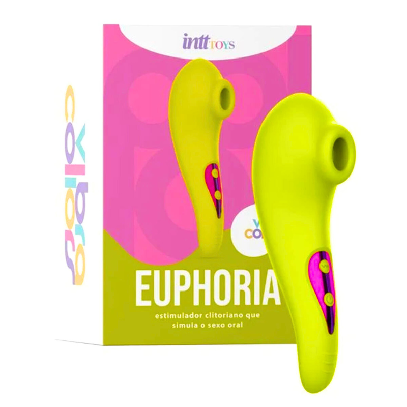 Euphoria Sugador de Clitóris Recarregável Linha Vibra Collors