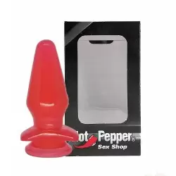 Plug Anal Grande em Silicone com Ventosa 14 cm x 6 cm Plug Anal Grande em Silicone com Ventosa 14 cm x 6 cm