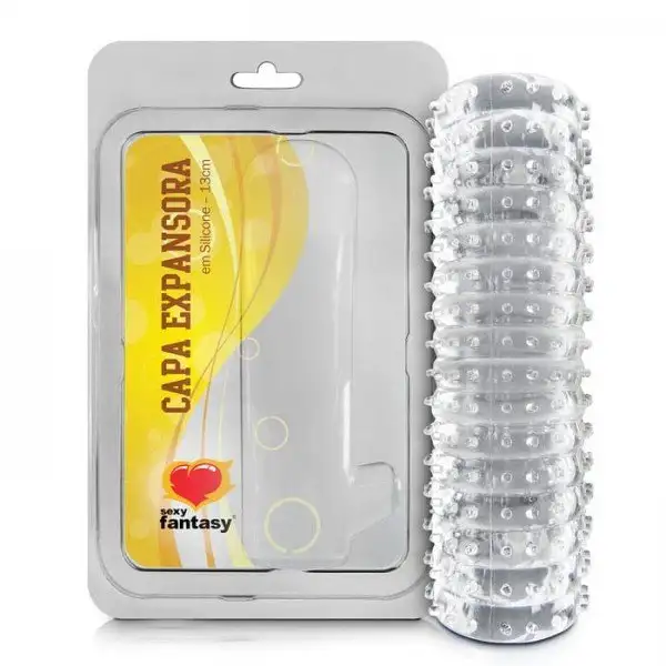 Capa e Masturbador Vazado 13cm