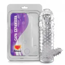Capa Peniana Expansora com Estimulador de Clitóris Capa Peniana Expansora com Estimulador de Clitóris