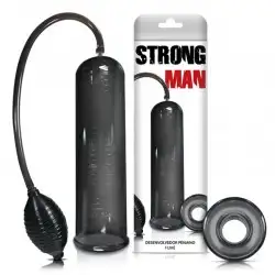 Bomba Peniana Manual com Pera Strong Man Fumê Bomba Peniana Manual com Pera Strong Man Fumê