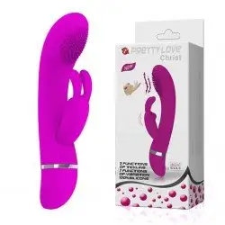 Christ - Vibrador Rabbit Estimulador de Ponto G e Clitóris Christ - Vibrador Rabbit Estimulador de Ponto G e Clitóris