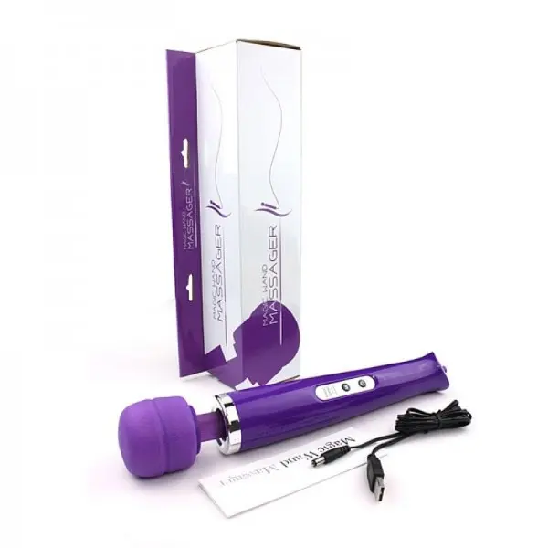 Vibrador Varinha Mágica Recarregável 10 vibrações com Cabeça Flexível Vibrador Varinha Mágica Recarregável 10 vibrações com Cabeça Flexível