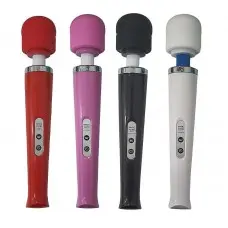 Vibrador Varinha Mágica Recarregável 10 vibrações com Cabeça Flexível Vibrador Varinha Mágica Recarregável 10 vibrações com Cabeça Flexível