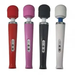 Vibrador Varinha Mágica Recarregável 10 vibrações com Cabeça Flexível Vibrador Varinha Mágica Recarregável 10 vibrações com Cabeça Flexível