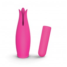 Bullet Recarregável com Capinha de Silicone Estimuladora Bud