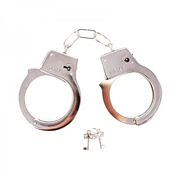 Kit com 2 Algemas em Metal Hand Cuffs Kit com 2 Algemas em Metal Hand Cuffs