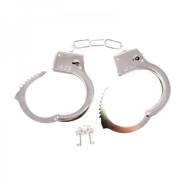 Kit com 2 Algemas em Metal Hand Cuffs Kit com 2 Algemas em Metal Hand Cuffs