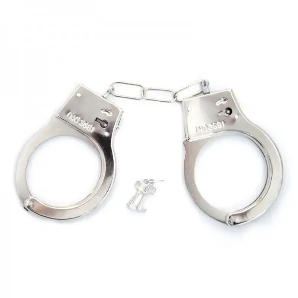 Kit com 2 Algemas em Metal Hand Cuffs Kit com 2 Algemas em Metal Hand Cuffs