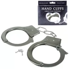 Kit com 2 Algemas em Metal Hand Cuffs