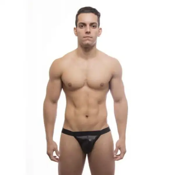 Cueca Jockstrap Cirre Preto