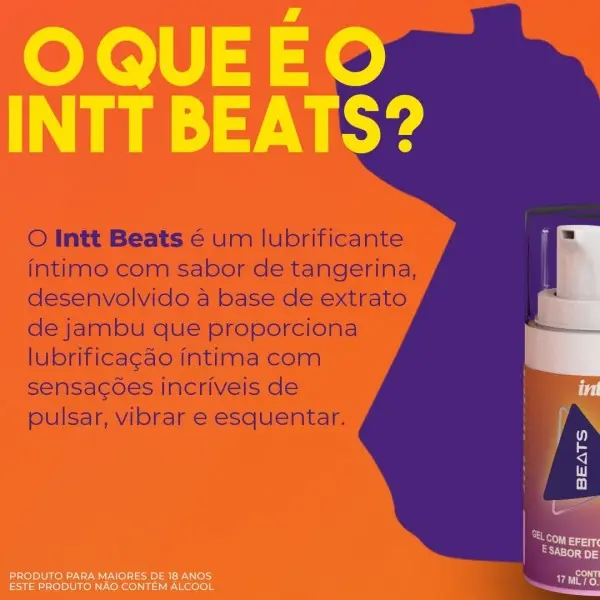 Intt Beats Lubrificante com Jambu Extra Forte Intt Cosméticos Intt Beats Lubrificante com Jambu Extra Forte Intt Cosméticos