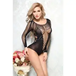 Body Sensual Decotado com Manga Desire Body Sensual Decotado com Manga Desire