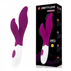 Vibrador Duplo de Silicone Newman Soft Touch Pretty Love Roxo Vibrador Duplo de Silicone Newman Soft Touch Pretty Love Roxo