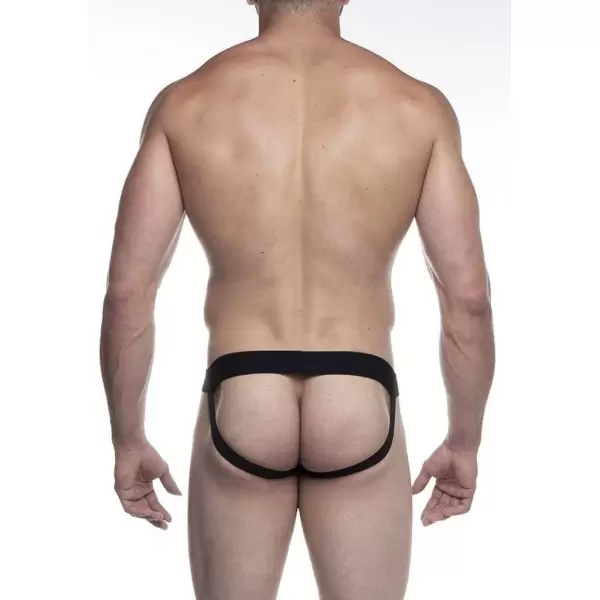 Cueca Jockstrap Arrastão Preta