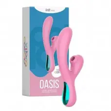 Oasis Vibrador de Ponto G com Sugador de Clitóris Linha Vibra Collors Oasis Vibrador de Ponto G com Sugador de Clitóris Linha Vibra Collors
