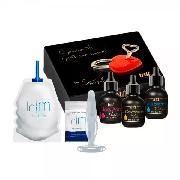 Kit Prazer Anal Primeiro Anal Ducha Íntima Plug Anal Kit Prazer Anal Primeiro Anal Ducha Íntima Plug Anal
