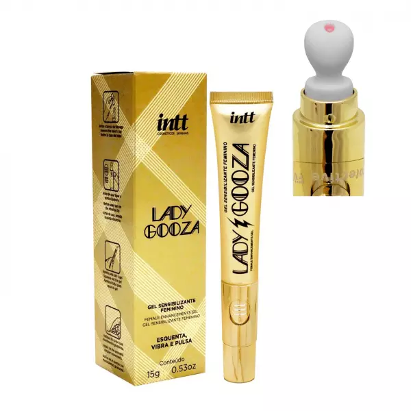 Lady Gooza Gel Sensibilizante Feminino com Ponta Vibratória Lady Gooza Gel Sensibilizante Feminino com Ponta Vibratória
