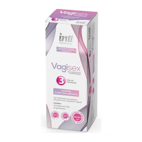 Vagisex Gel Lubrificante Hidratante Intravaginal com Aplicador Intt Cosméticos Vagisex Gel Lubrificante Hidratante Intravaginal com Aplicador Intt Cosméticos