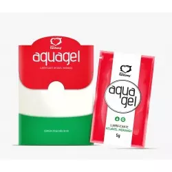 Aquagel Morango Lubrificante Beijável Sachê 5g Aquagel Morango Lubrificante Beijável Sachê 5g