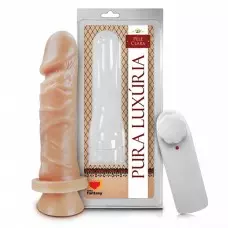 Pênis Realístico com Ventosa e Vibro - 15,3x4cm Pênis Realístico com Ventosa e Vibro - 15,3x4cm