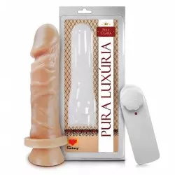 Pênis Realístico com Ventosa e Vibro - 15,3x4cm Pênis Realístico com Ventosa e Vibro - 15,3x4cm