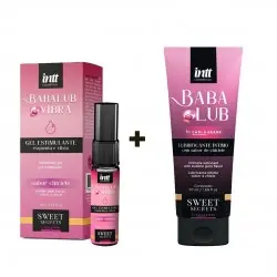 Kit Babalub HOT com Lubrificante + Babalub Vibra Hot Chiclete Intt Kit Babalub HOT com Lubrificante + Babalub Vibra Hot Chiclete Intt