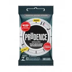 Preservativo Prudence Retardante Texturizado Preservativo Prudence Retardante Texturizado